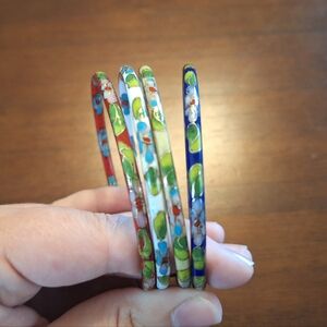 Thin Cloisonne Bangles